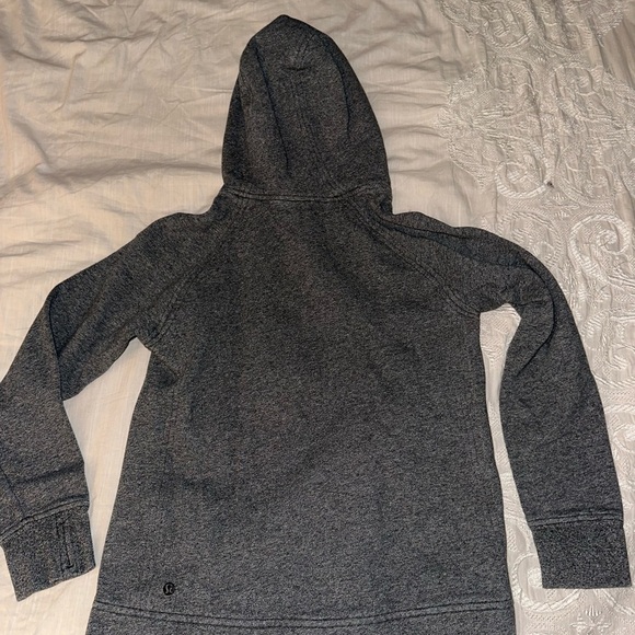 LULULEMON Fleece Please Pullover 4 Heathered Speckled Gray - Picture 6 of 9